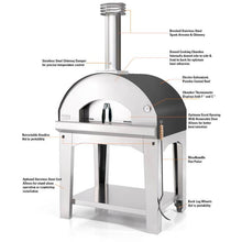 Load image into Gallery viewer, Fontana Forni Mangiafuoco Wood-Fired Pizza Oven With or Without Cart
