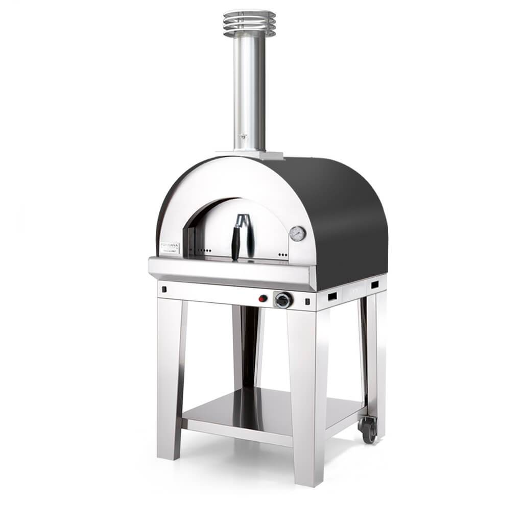 Fontana Forni Margherita Home Gas Pizza Oven With Cart