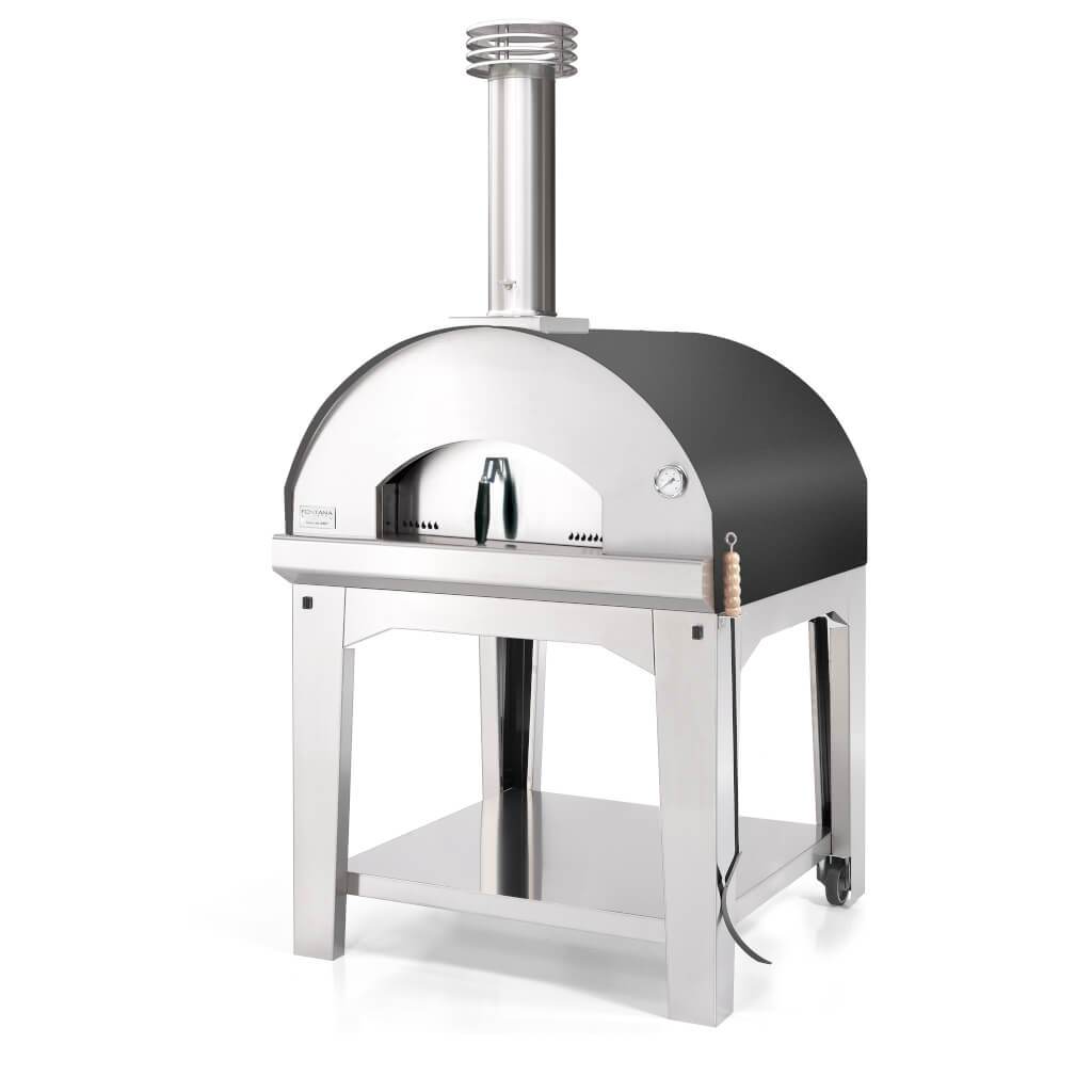 Fontana Forni Marinara Wood-Fired Pizza Oven with Cart