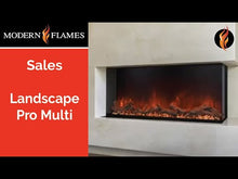 Load and play video in Gallery viewer, Modern Flames Landscape Pro Multi-Sided Built-In 56 Inch Electric Fireplace Linear Firebox
