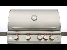 Load and play video in Gallery viewer, Blaze LTE 32-Inch 4-Burner Built-In Gas Grill With Rear Infrared Burner &amp; Grill Lights
