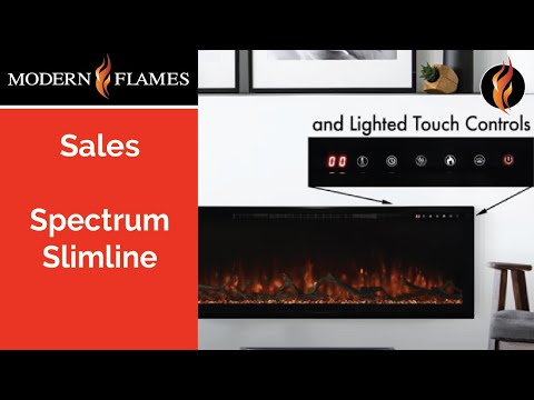 Modern Flames Spectrum Slimline 100 Inch Recessed/Wall Mount Linear Electric Fireplace