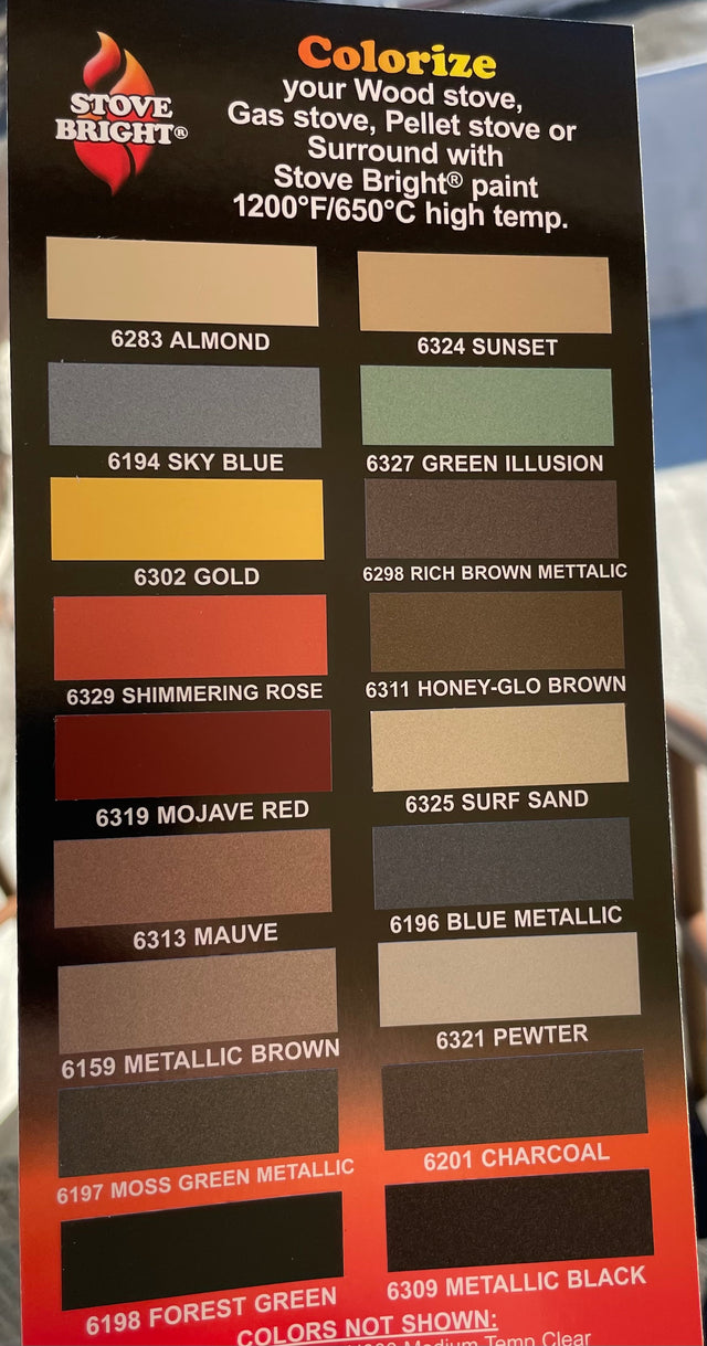 Stove Bright High Temp Spray Paint - 12oz Can - Up to 1200 Degrees