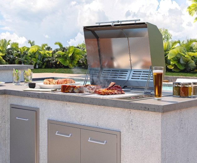 Outdoor kitchen built in grill hotsell