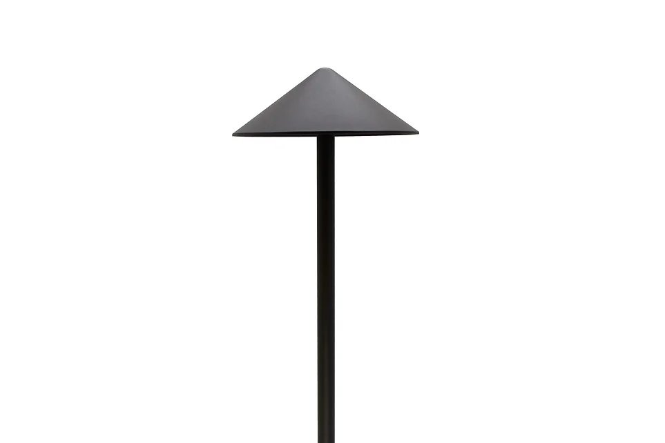 Lumien A5A1-4W Bronze Aluminum Path Light, Triangular Hat, 4 Watts