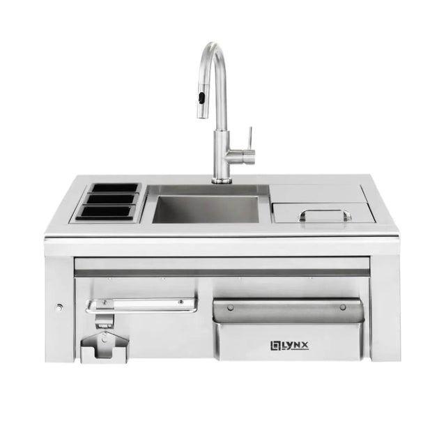 Lynx 30-Inch Built-In Bar Cocktail Station With Sink & Ice Bin Cooler