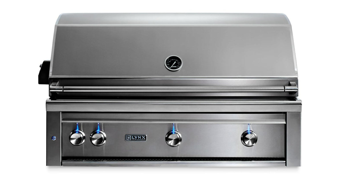 Lynx L42TR Professional 42-Inch Built-In Natural Gas Grill With Infrared Trident Burner & Rotisserie