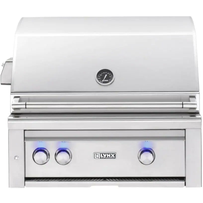 Lynx Professional 30-Inch Built-In Natural Gas Grill With One Infrared Trident Burner & Rotisserie - L30TR-NG
