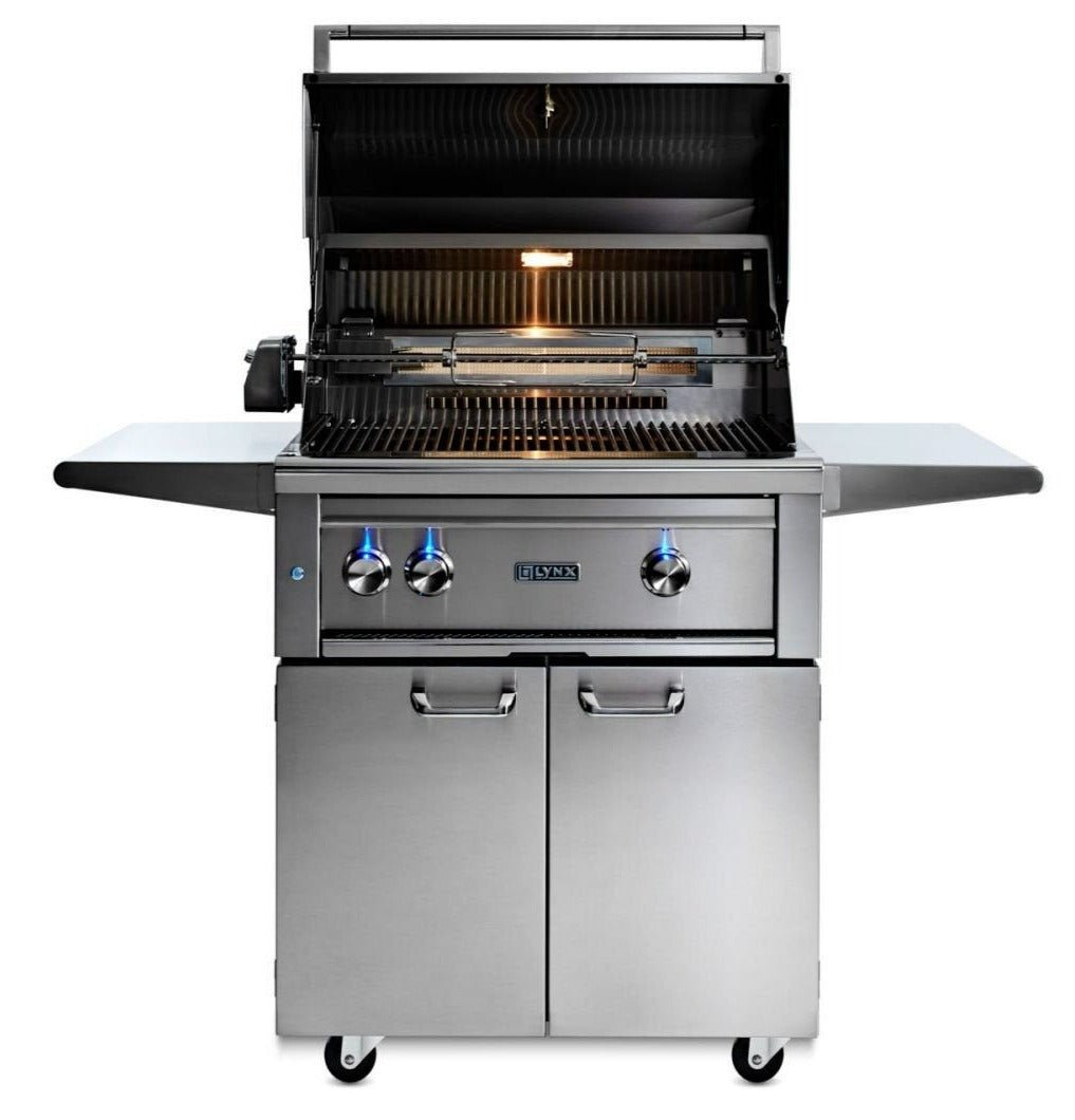 Lynx Professional 30-Inch Natural Gas Grill With One Infrared Trident Burner And Rotisserie - L30TRF-NG