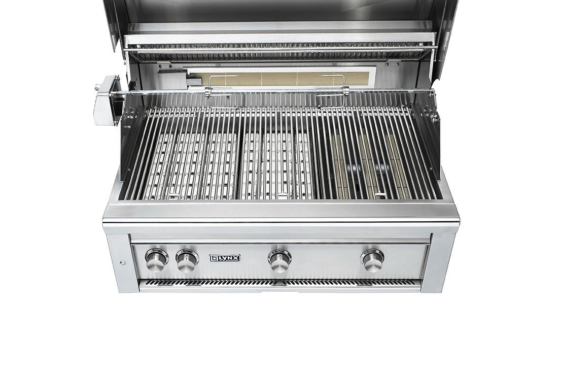 Lynx Professional 36-Inch Natural Gas Grill With One Infrared Trident Burner & Rotisserie - L36TRF-NG