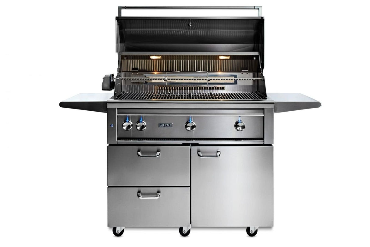 Lynx Professional 42-Inch Natural Gas Grill With 1 Infrared Trident Burner & Rotisserie - L42TRF-NG