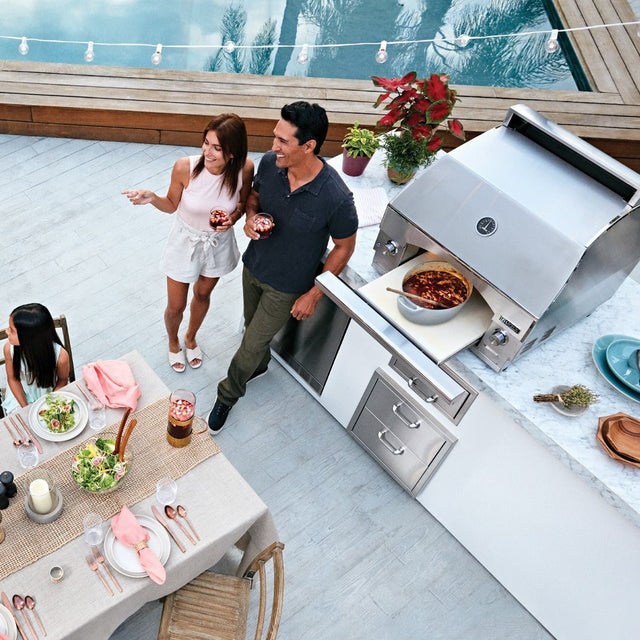 Lynx Professional Napoli 30-Inch Built-In Counter Top Natural Gas Outdoor Pizza Oven - LPZA-NG