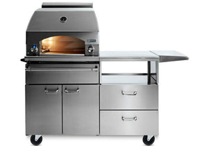 Lynx Professional Napoli 30-Inch Natural Gas Outdoor Pizza Oven On Mobile Kitchen Cart - LPZAF-NG