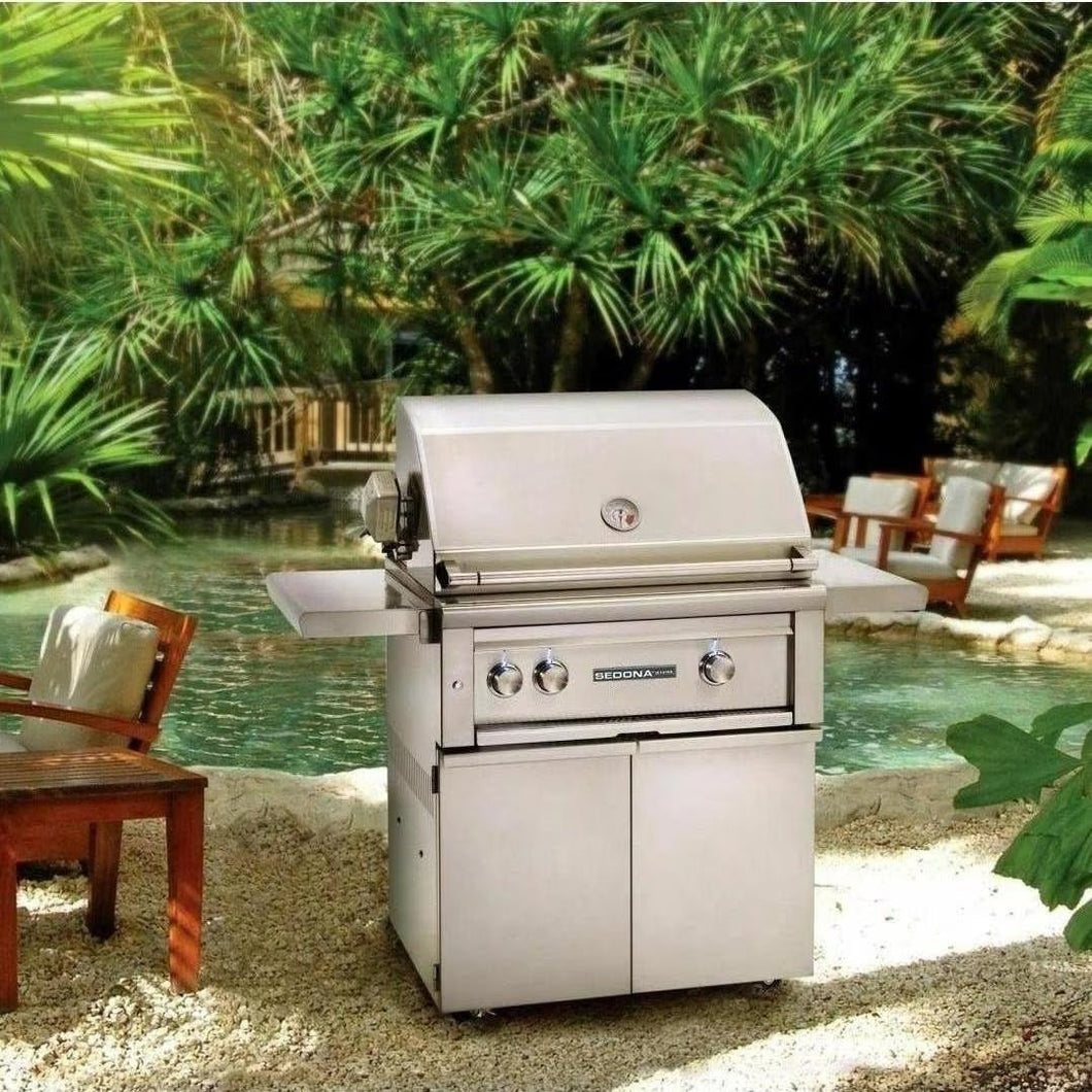 Lynx Sedona 30-Inch Natural Gas Grill With One Infrared ProSear Burner & Rotisserie - L500PSFR-NG