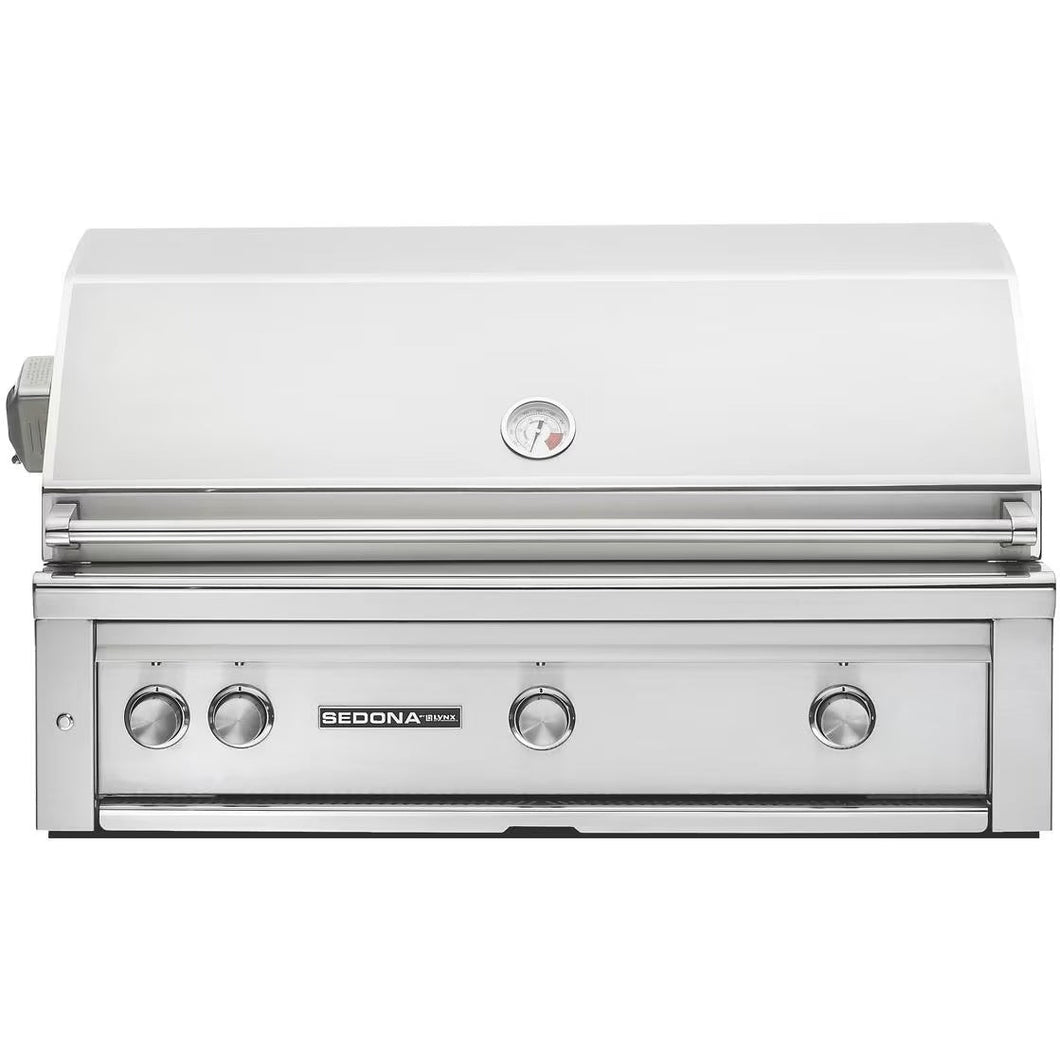 Lynx Sedona 42-Inch Built-In Natural Gas Grill With One Infrared ProSear Burner & Rotisserie L700PSR