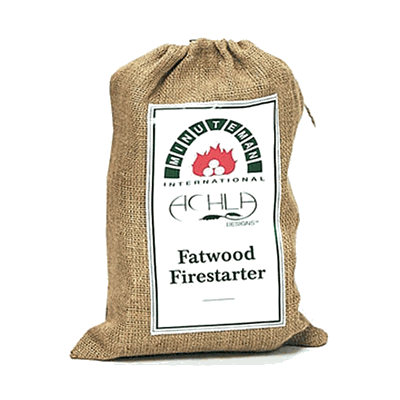 Minuteman Fire Starter FWB-04 Fatwood Caddy Refill - 4 Lb Bag