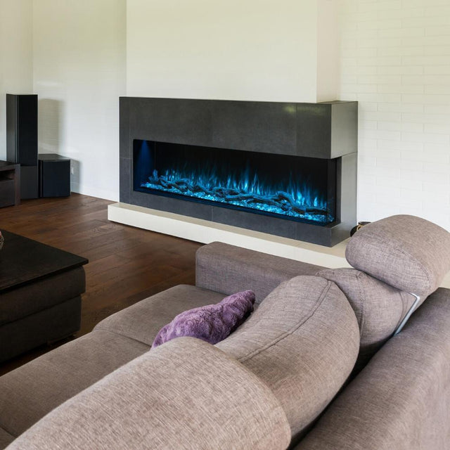 Modern Flames Landscape Pro Multi-Sided 44 Inch Built-In Electric Fireplace Linear Firebox