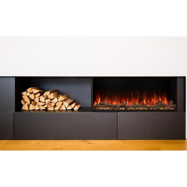 Modern Flames Landscape Pro Multi-Sided 44 Inch Built-In Electric Fireplace Linear Firebox