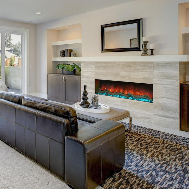 Modern Flames Landscape Pro Multi-Sided 44 Inch Built-In Electric Fireplace Linear Firebox