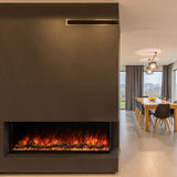 Modern Flames Landscape Pro Multi-Sided 44 Inch Built-In Electric Fireplace Linear Firebox