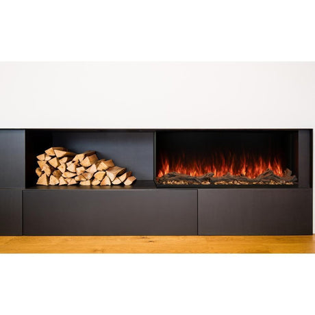 Modern Flames Landscape Pro Multi-Sided Built-In 56 Inch Electric Fireplace Linear Firebox