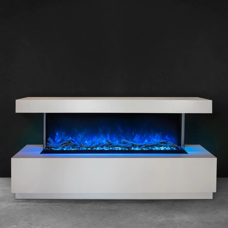 Modern Flames Landscape Pro Multi-Sided Built-In 56 Inch Electric Fireplace Linear Firebox