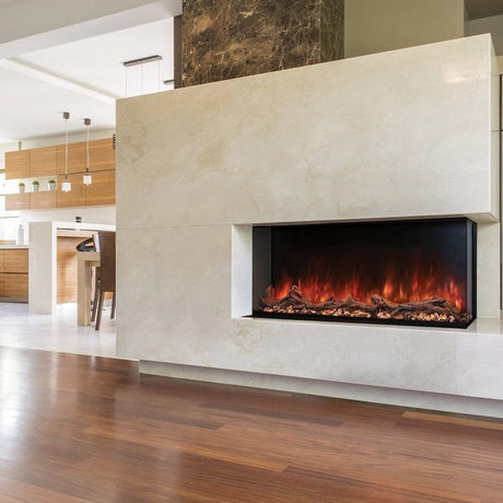 Modern Flames Landscape Pro Multi-Sided Built-In 68 Inch Electric Fireplace Linear Firebox