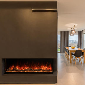 Modern Flames Landscape Pro Multi-Sided Built-In 68 Inch Electric Fireplace Linear Firebox
