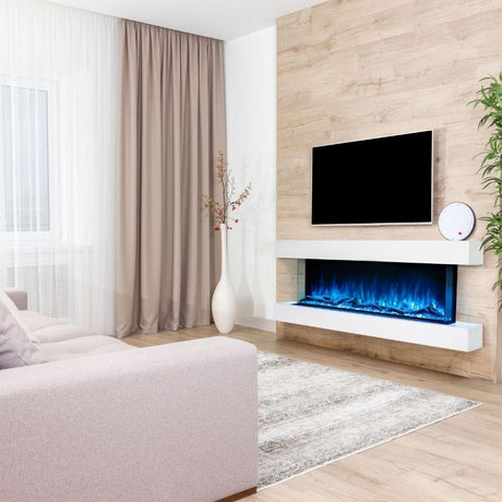 Modern Flames Landscape Pro Multi-Sided Built-In 80 Inch Electric Fireplace Linear Firebox