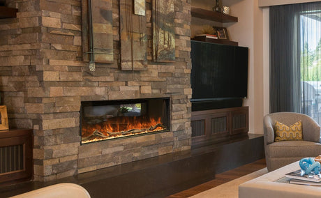 Modern Flames Landscape Pro Multi-Sided Built-In 80 Inch Electric Fireplace Linear Firebox