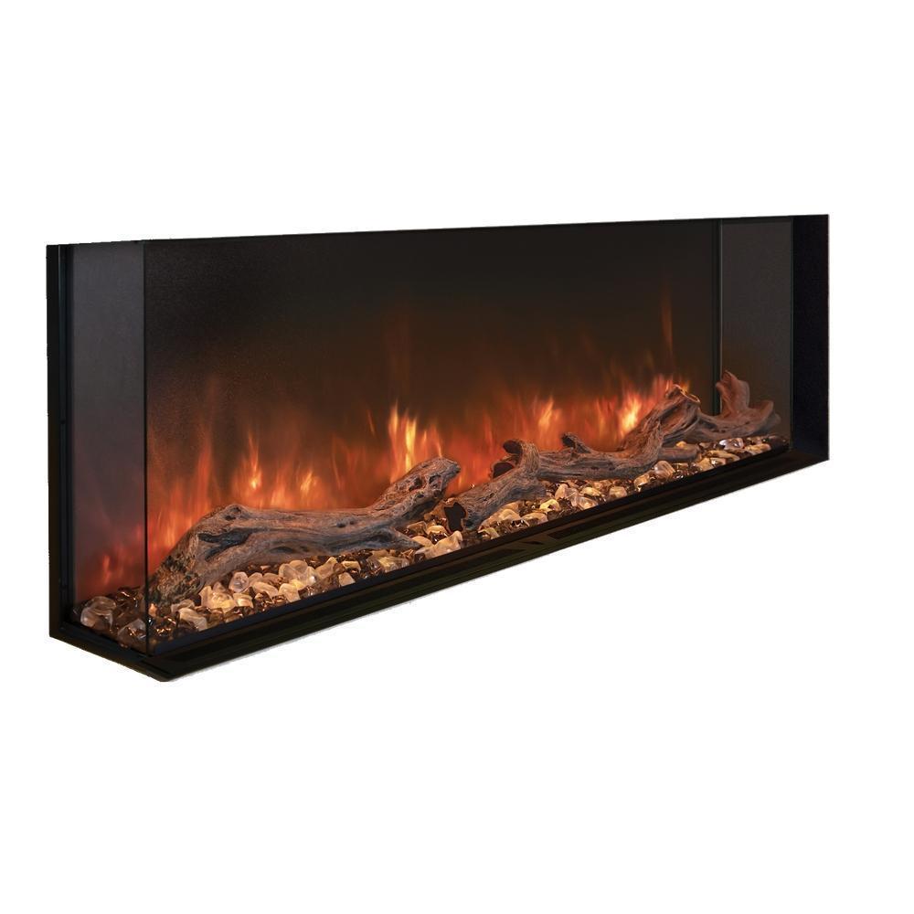 Modern Flames Landscape Pro Multi-Sided Built-In 96 Inch Electric Fireplace Linear Firebox