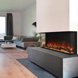 Modern Flames Landscape Pro Multi-Sided Built-In 96 Inch Electric Fireplace Linear Firebox