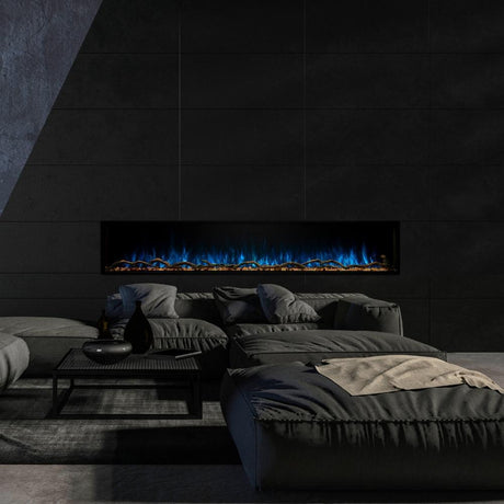 Modern Flames Landscape Pro Slim 44 Inch Built-In Electric Fireplace Recessed Linear Firebox