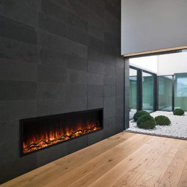 Modern Flames Landscape Pro Slim 80 Inch Built-In Electric Fireplace Recessed Linear Firebox