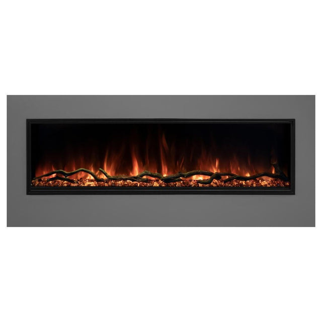 Modern Flames Landscape Pro Slim 80 Inch Built-In Electric Fireplace Recessed Linear Firebox