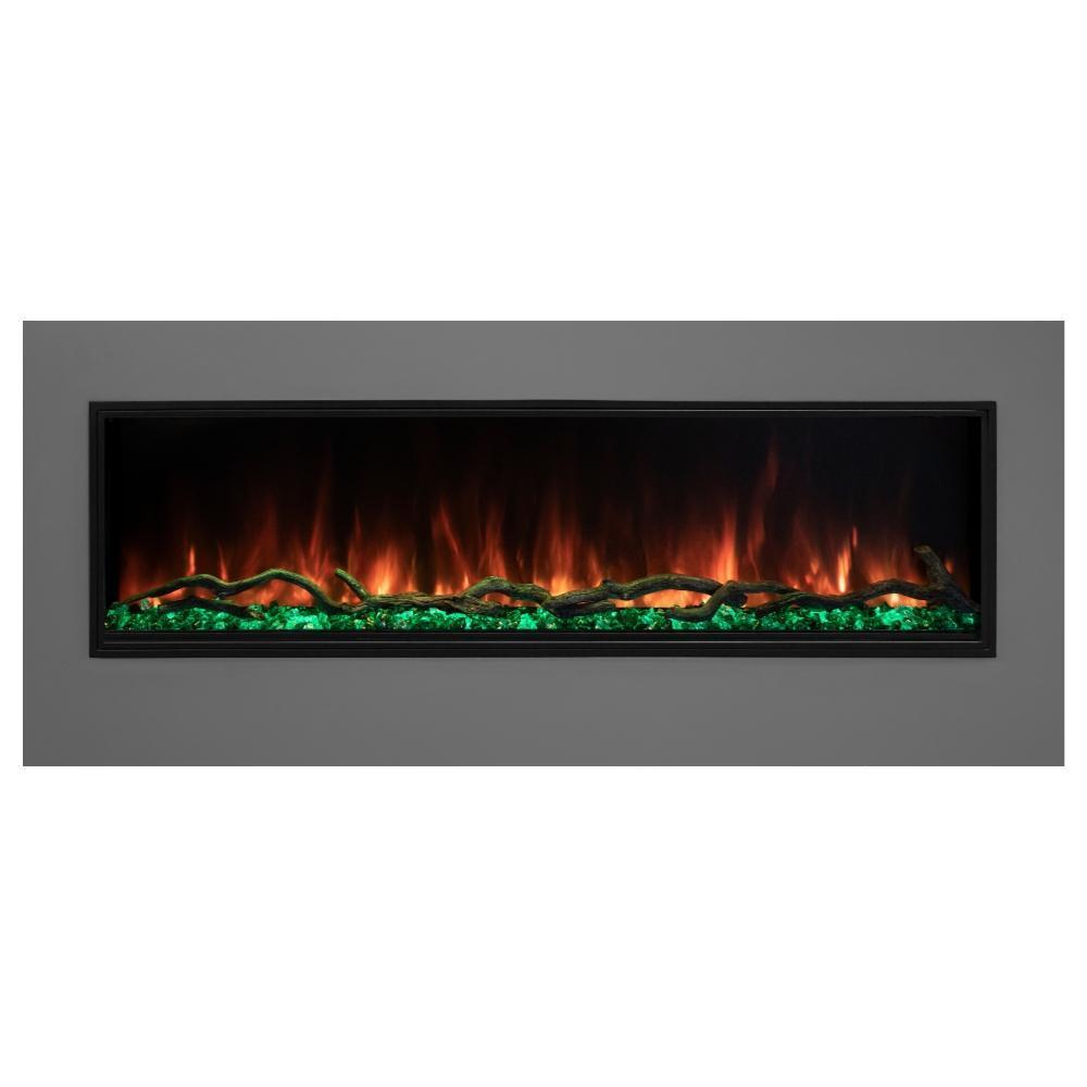 Modern Flames Landscape Pro Slim 80 Inch Built-In Electric Fireplace Recessed Linear Firebox