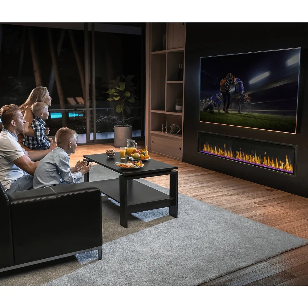 Modern Flames Orion Slim Series 60 Inch Built-In / Wall Mounted Electric Fireplace