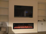 Modern Flames Spectrum Slimline 100 Inch Recessed/Wall Mount Linear Electric Fireplace