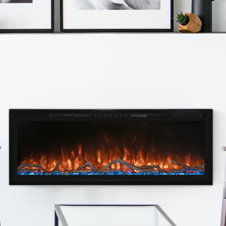Modern Flames Spectrum Slimline 100 Inch Recessed/Wall Mount Linear Electric Fireplace