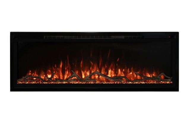 Modern Flames Spectrum Slimline 50 Inch Recessed/Wall Mount Linear Electric Fireplace