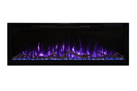 Modern Flames Spectrum Slimline 50 Inch Recessed/Wall Mount Linear Electric Fireplace