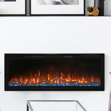 Load image into Gallery viewer, Modern Flames Spectrum Slimline 50 Inch Recessed/Wall Mount Linear Electric Fireplace
