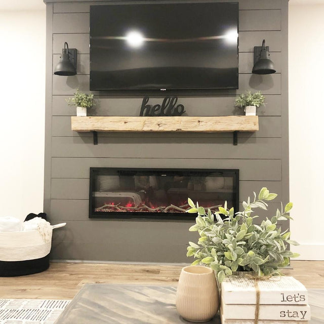 Modern Flames Spectrum Slimline 60 Inch Recessed/Wall Mount Linear Electric Fireplace