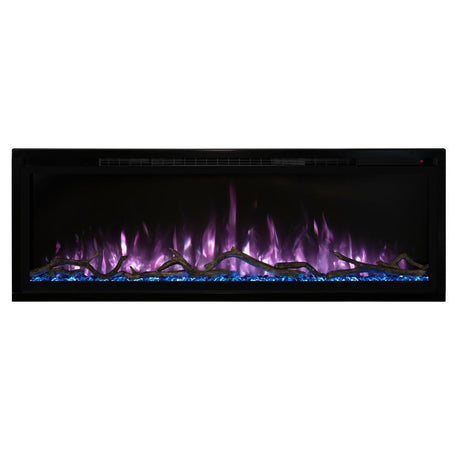 Modern Flames Spectrum Slimline 74 Inch Recessed/Wall Mount Linear Electric Fireplace