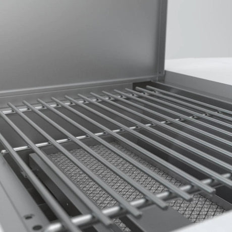 Mont Alpi 805 Deluxe Gas Grill Outdoor Kitchen Island W/ Infrared Side Burner & Rotisserie Kit