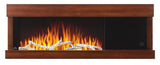 Napoleon Stylus Steinfeld 53 in. Wall-Mount Electric Fireplace with Brown Surround Mantel