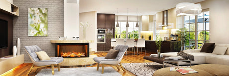 NetZero 60" NZWP60B Waterplace Platinum Vapor Electric Fireplace
