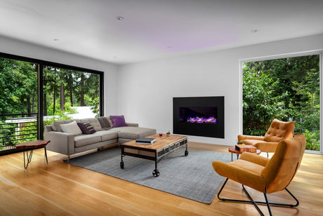NetZero 60" NZWP60B Waterplace Platinum Vapor Electric Fireplace