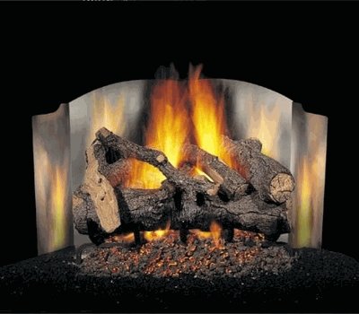 Peterson Real Fyre 3-Fold Gas Log Firebacks - Reflect / Radiate