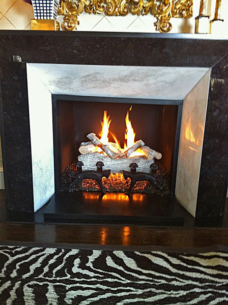 Peterson Real Fyre Charred Mountain Birch Gas Log Set With Vented ANSI  Certified G46 Burner – NYC Fireplaces u0026 Outdoor Kitchens